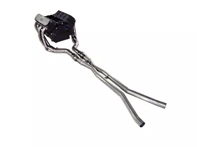 Stainless Works 1-7/8-Inch Long Tube Headers with Catted X-Pipe; Factory Connect (05-08 Corvette C6 Base)