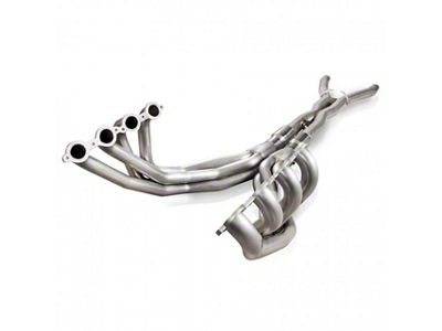 Stainless Works 1-7/8-Inch Long Tube Headers with Catted X-Pipe; Factory Connect (09-13 Corvette C6 Base, Grand Sport)