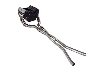 Stainless Works 2-Inch Long Tube Headers with Catted X-Pipe; Factory Connect (05-08 Corvette C6 Base)
