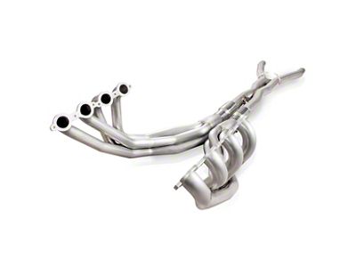 Stainless Works 2-Inch Long Tube Headers with Catted X-Pipe; Factory Connect (09-13 Corvette C6 Base, Grand Sport)