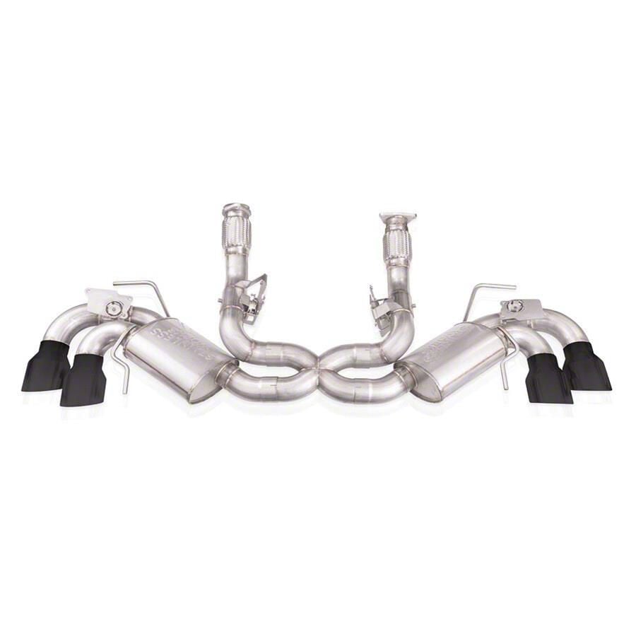 Stainless Works Corvette Legend Series CatBack Exhaust with Black Tips