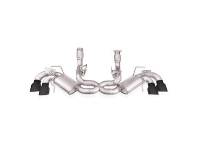 Stainless Works Legend Series Cat-Back Exhaust with Black Tips (20-25 6.2L Corvette C8)