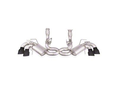 Stainless Works Legend Series Cat-Back Exhaust with Black Tips (20-24 6.2L Corvette C8)