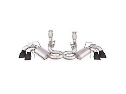 Stainless Works Redline Series Cat-Back Exhaust with Black Tips (20-25 6.2L Corvette C8)