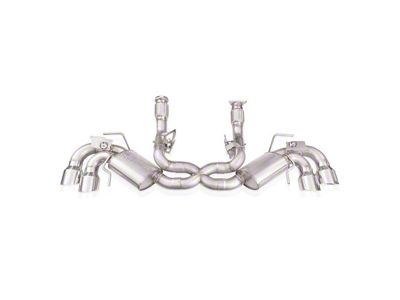 Stainless Works Redline Series Cat-Back Exhaust with Polished Tips (20-25 6.2L Corvette C8)