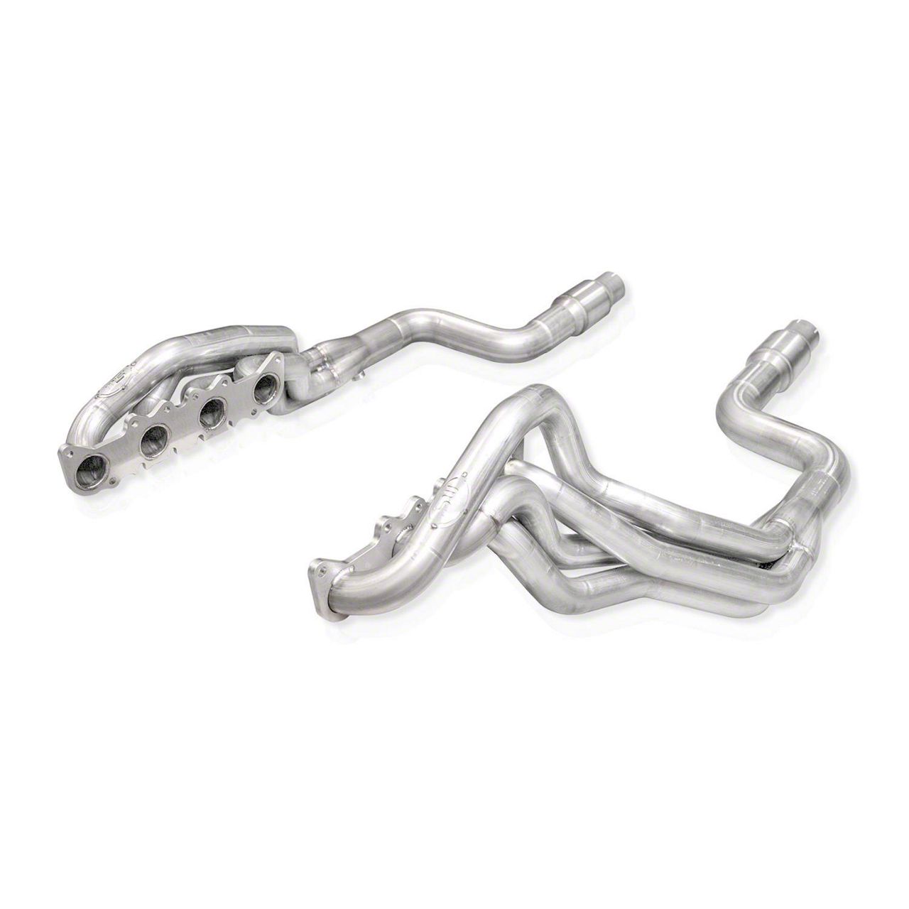 Stainless Works 2-Inch Catted Long Tube Headers; Aftermarket Connect (15-24 Mustang GT, Dark Horse)