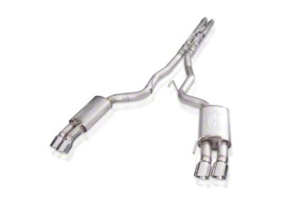 Stainless Works Legend Series Cat-Back Exhaust with H-Pipe; Factory Connect (18-23 Mustang GT w/o Active Exhaust)