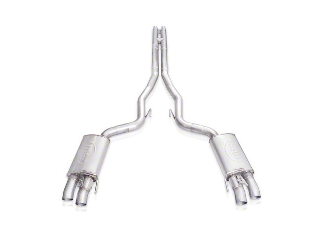 Stainless Works Legend Series Cat-Back Exhaust with H-Pipe; Factory Connect (15-20 Mustang GT350)