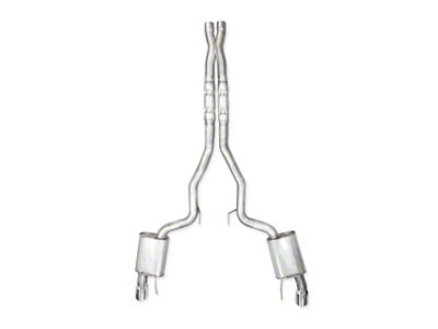 Stainless Works Legend Series Cat-Back Exhaust with X-Pipe; Factory Connect (24-25 Mustang GT Fastback w/o Active Exhaust)