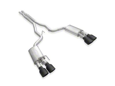 Stainless Works Legend Series Cat-Back Exhaust with X-Pipe and Matte Black Tips (20-22 Mustang GT500)