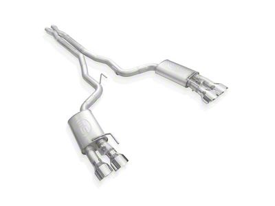 Stainless Works Legend Series Cat-Back Exhaust with X-Pipe and Polished Tips (20-22 Mustang GT500)