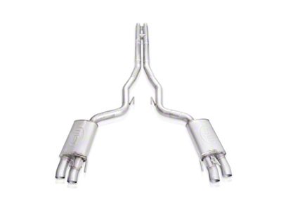 Stainless Works Redline Series Cat-Back Exhaust with H-Pipe; Factory Connect (15-20 Mustang GT350)