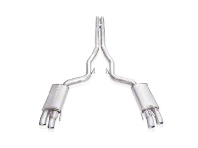 Stainless Works Redline Series Cat-Back Exhaust with H-Pipe; Factory Connect (15-20 Mustang GT350)