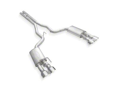 Stainless Works Redline Series Cat-Back Exhaust with H-Pipe and Matte Black Tips (20-22 Mustang GT500)