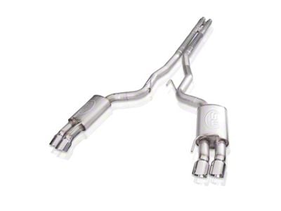 Stainless Works Redline Series Cat-Back Exhaust with H-Pipe and Polished Tips (18-23 Mustang GT w/o Active Exhaust)