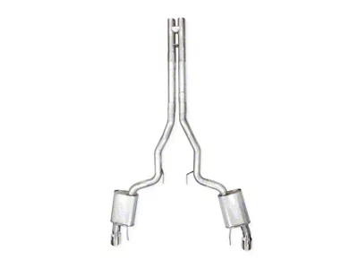 Stainless Works Redline Series Cat-Back Exhaust with X-Pipe; Performance Connect (24-25 Mustang GT Fastback w/o Active Exhaust)