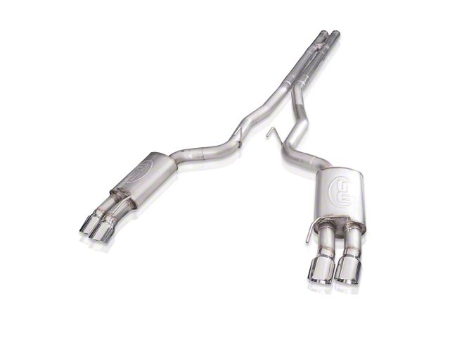 Stainless Works Redline Series Cat-Back Exhaust with H-Pipe; Performance Connect (18-23 Mustang GT Fastback w/o Active Exhaust)
