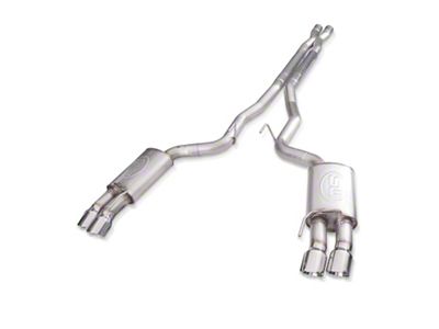 Stainless Works Redline Series Cat-Back Exhaust with X-Pipe; Performance Connect (18-23 Mustang GT Fastback w/o Active Exhaust)