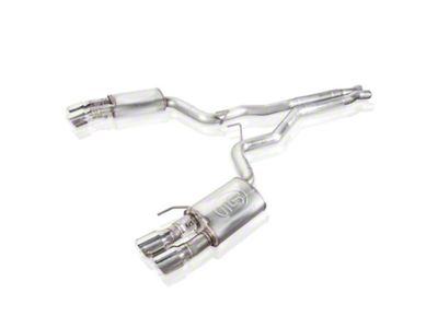 Stainless Works Redline Series Cat-Back Exhaust with X-Pipe; Performance Connect (18-23 Mustang GT Fastback w/ Active Exhaust)