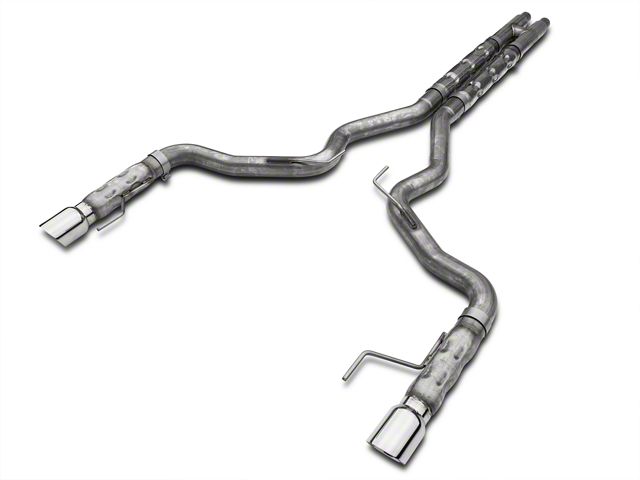 Stainless Works Retro Chambered Cat-Back Exhaust with H-Pipe (15-17 Mustang GT Fastback w/ Long Tube Headers)