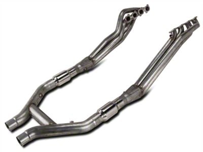 Stainless Works 1-7/8-Inch Long Tube Headers with High Flow Catted H-Pipe (11-14 Mustang GT500)