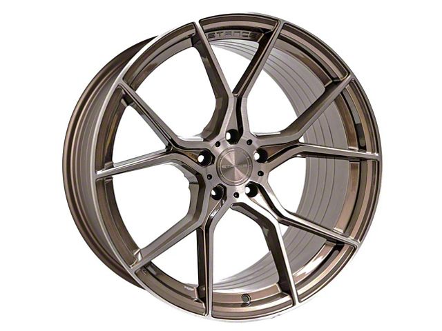 Stance Wheels SF07 Brushed Dual Bronze Wheel; Rear Only; 20x11 (05-09 Mustang)