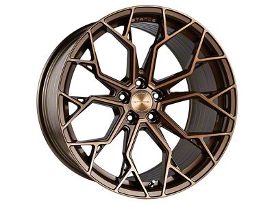 Stance Wheels SF10 Brushed Dual Bronze Wheel; Rear Only; 20x11; 50mm Offset (15-23 Mustang GT, EcoBoost, V6)
