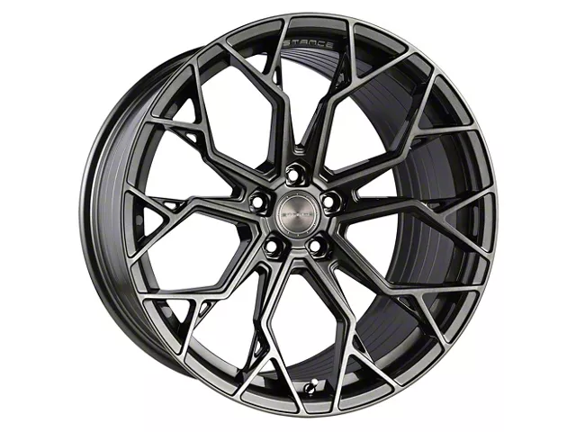 Stance Wheels SF10 Brushed Dual Gunmetal Wheel; Rear Only; 20x11 (15-23 Mustang GT, EcoBoost, V6)