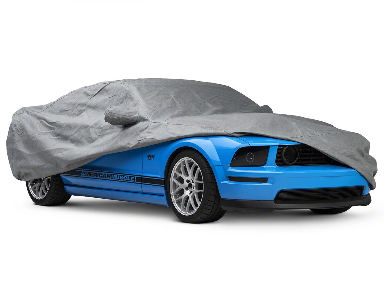 FORD MOTORSPORT FOX BODY MUSTANG INDOOR CAR COVER-BLUE