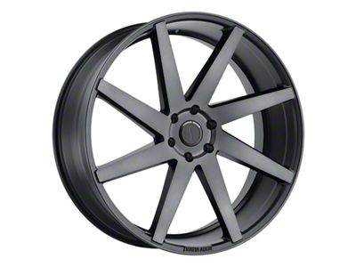 Status Brute Carbon Graphite Wheel; 22x9.5; 15mm Offset (06-10 RWD Charger)