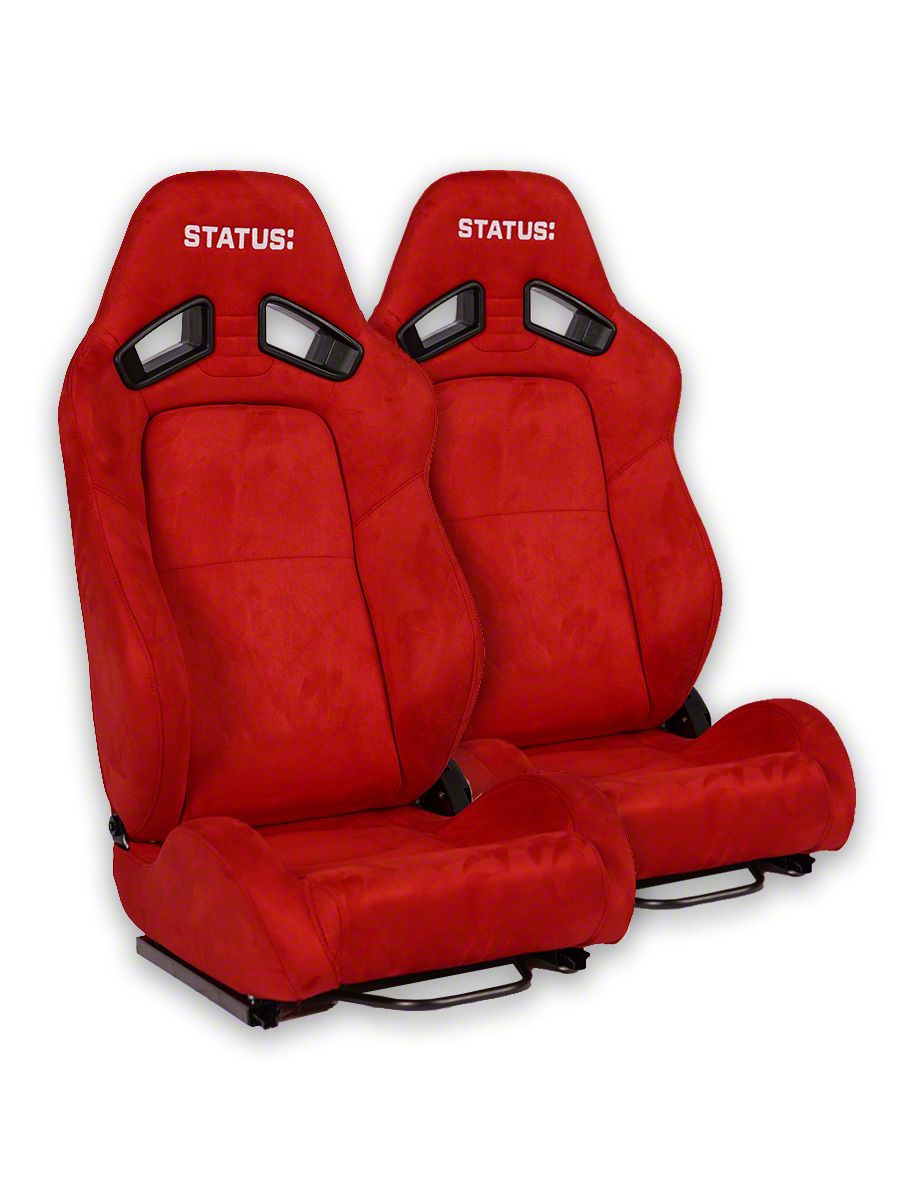 Status Camaro RTX Reclining Seats; Red SRS1052R (Universal; Some Adaptation May Be Required
