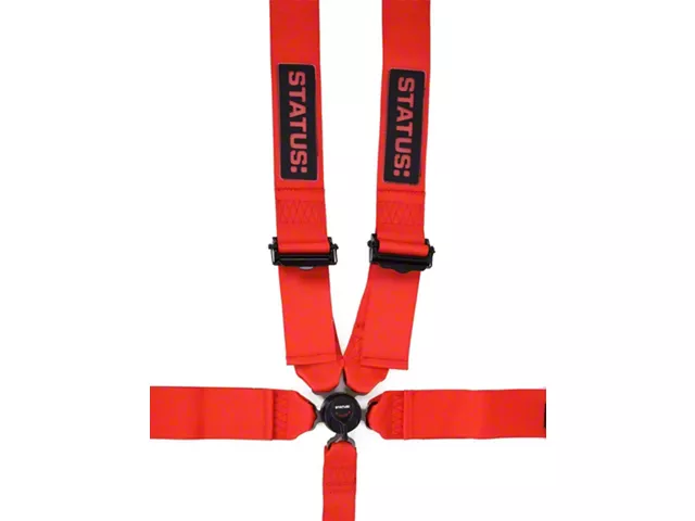 Status: 5-Point Camlock Harness; Red (Universal; Some Adaptation May Be Required)