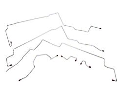 OPR Steel Brake Line Kit; Front (96-98 Mustang GT w/ ABS)