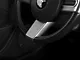 SpeedForm Modern Billet Steering Wheel Spoke Badge; Satin (05-09 Mustang)