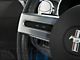 SpeedForm Modern Billet Steering Wheel Button Bezels; Satin (05-09 Mustang)