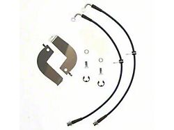 Stifflers Clear Stainless Steel Brake Hose Kit; Rear (99-04 Mustang, Excluding Cobra)