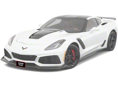 Sto N Sho Detachable Front License Plate Bracket (15-19 Corvette C7 Z06 w/ Stage 2 & 3 Chin Spoiler)