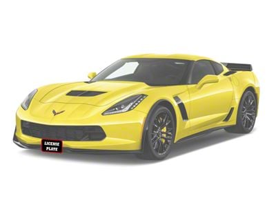 Sto N Sho Detachable Front License Plate Bracket (15-19 Corvette C7 Grand Sport w/ Factory Ground Effects, Z06 w/ Stage 1 Chin Spoiler)