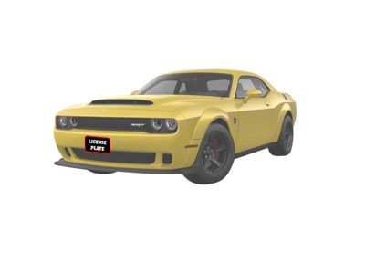 Sto N Sho Detachable Front License Plate Bracket; Upper Mount (15-23 Challenger SRT Demon, SRT Hellcat, Widebody)