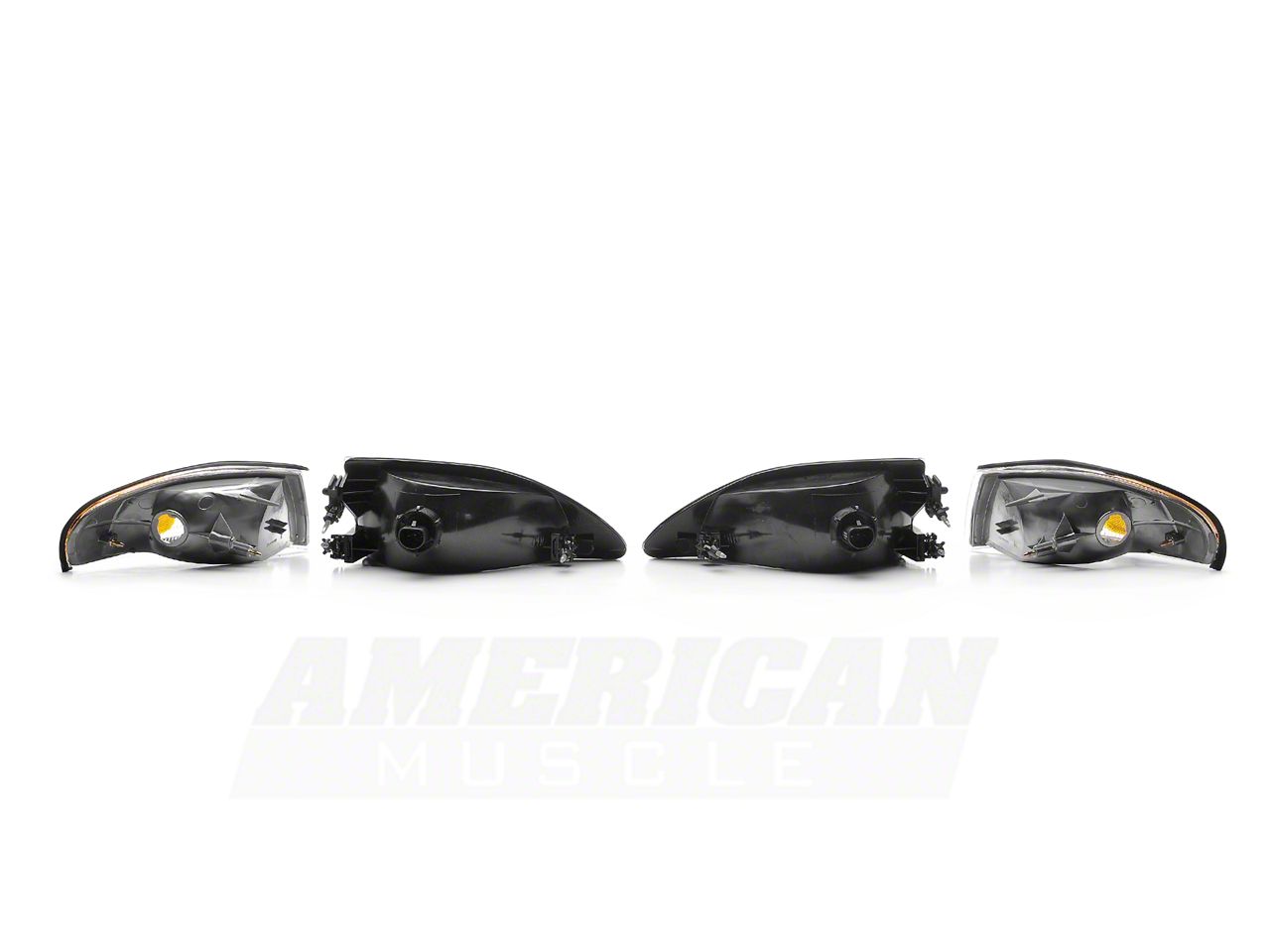 thumbnail image 2 of EAGLE EYES Headlights & Corner Lamps For 1994-1998 Ford Mustang - Chrome Clear 2 of 5