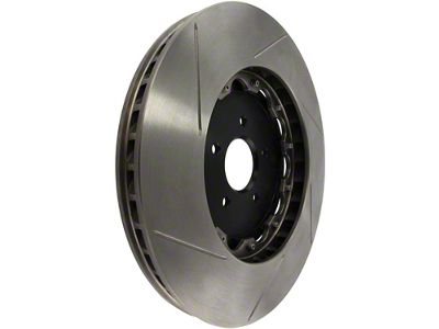 StopTech 2-Piece AeroRotor and Hat Slotted Rotor; Rear Passenger Side (10-15 Camaro SS; 12-24 Camaro ZL1)