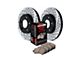 StopTech Sport Axle Slotted and Drilled Brake Rotor and Pad Kit; Front (98-02 Camaro)