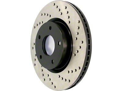 StopTech Sport Cross-Drilled Brake Rotor; Rear Driver Side (16-24 Camaro SS)