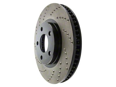 StopTech Sport Cross-Drilled Rotor; Front Passenger Side (98-02 Camaro)