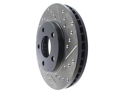 StopTech Sport Cross-Drilled and Slotted Rotor; Front Driver Side (93-97 Camaro)