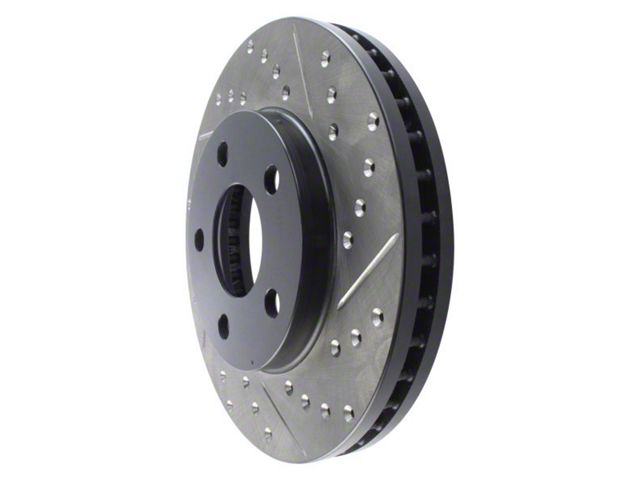 StopTech Sport Cross-Drilled and Slotted Rotor; Front Driver Side (93-97 Camaro)