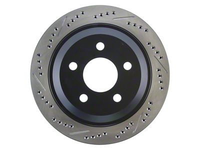 StopTech Sport Cross-Drilled and Slotted Rotor; Rear Passenger Side (98-02 Camaro)