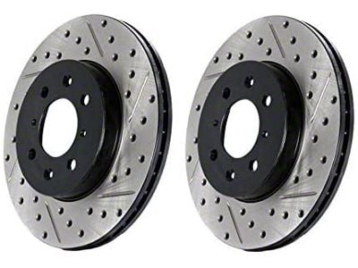 StopTech Sport Drilled and Slotted Rotor; Front Passenger Side (10-15 Camaro LS, LT)