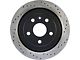 StopTech Sport Drilled and Slotted Rotor; Rear Driver Side (10-15 Camaro LS, LT)