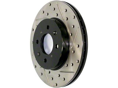 StopTech Sport Drilled and Slotted Rotor; Rear Driver Side (16-24 Camaro SS)